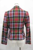 画像2: ヴィヴィアンウエストウッド 中古 / チェックラブジャケット 01 青Ｘ緑Ｘ赤  I-25-12-10-022-jc-HD-ZI (2)