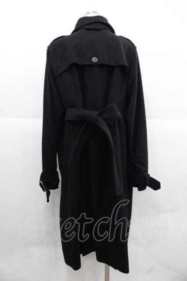 画像2: ヴィヴィアンウエストウッド 中古 / ベルトデザインロングコート UK12/US8 黒  I-25-12-10-025-co-HD-ZI (2)