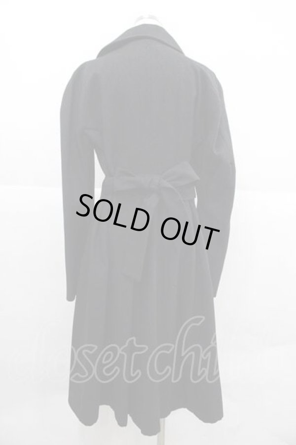 画像2: ANGLOMANIA 中古 / フロント変形ロングコート 42 黒  I-25-12-10-026-co-HD-ZI (2)