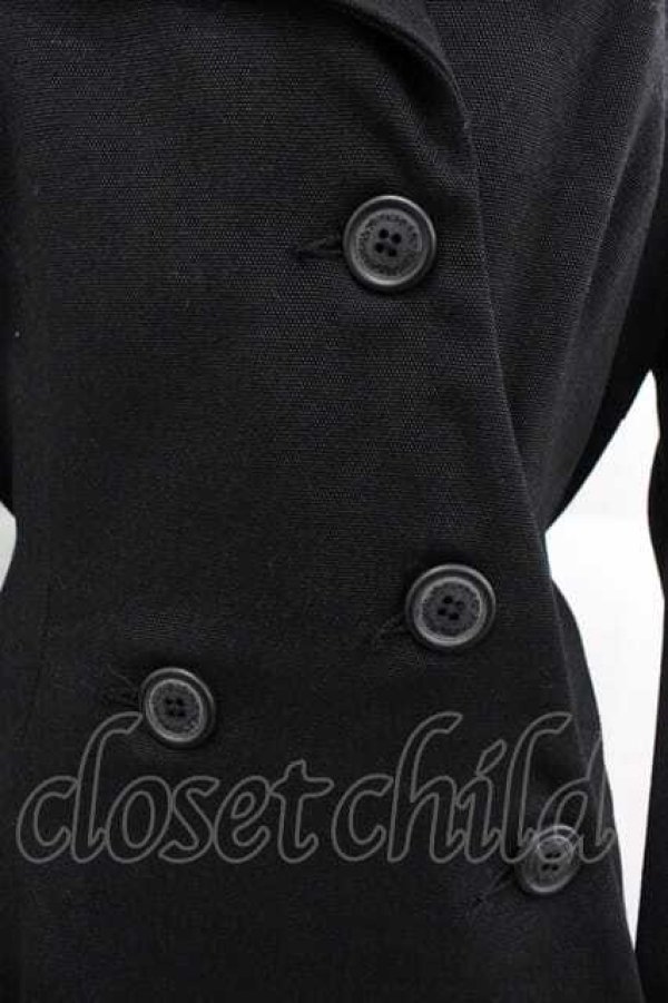 画像3: ANGLOMANIA 中古 / フロント変形ロングコート 42 黒  I-25-12-10-026-co-HD-ZI (3)