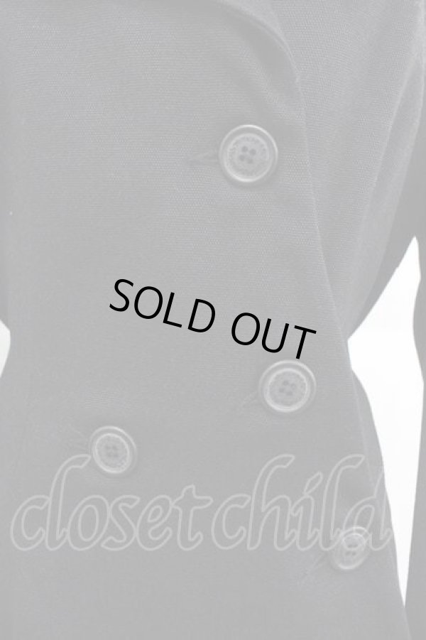 画像3: ANGLOMANIA 中古 / フロント変形ロングコート 42 黒  I-25-12-10-026-co-HD-ZI (3)