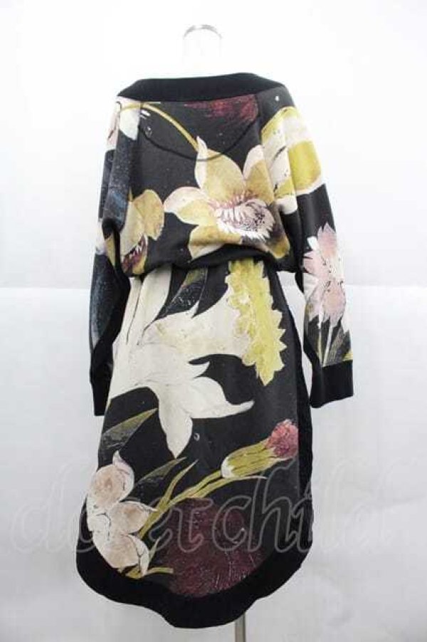 画像2: ヴィヴィアンウエストウッド 中古 / 30/10FLOWER CARPI FLOWER PTワンピース 00 ブラック  I-25-12-10-027-op-HD-ZI (2)