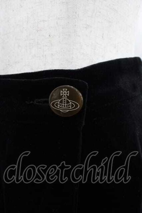 画像3: ヴィヴィアンウエストウッド 中古 / 別珍ライディングスカート 1 黒  I-25-12-10-028-sk-HD-ZI (3)