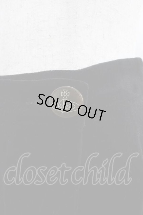 画像3: ヴィヴィアンウエストウッド 中古 / 別珍ライディングスカート 1 黒  I-25-12-10-028-sk-HD-ZI (3)