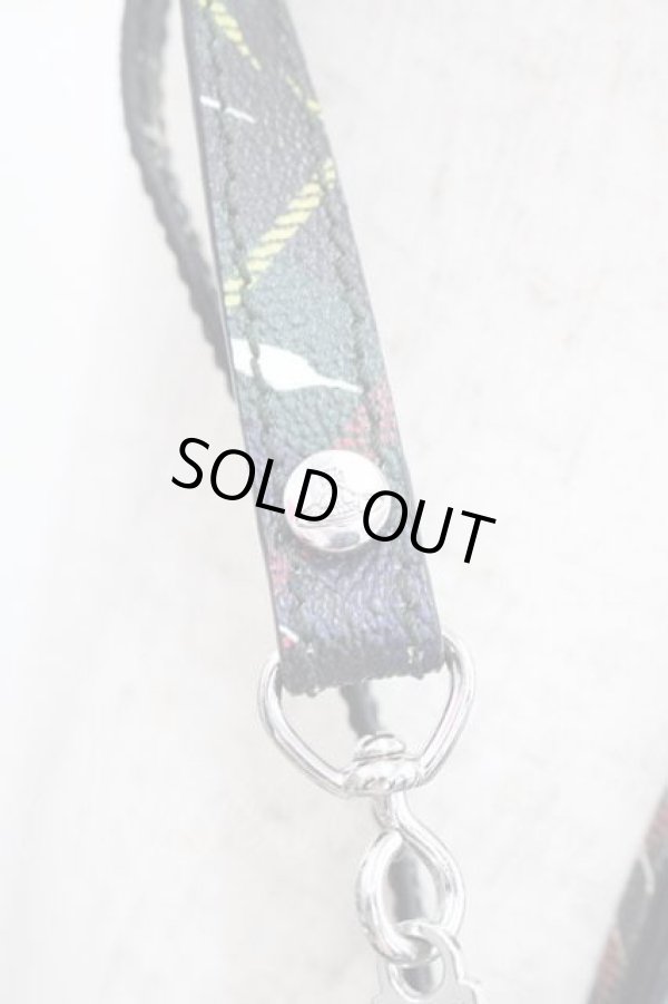 画像3: ヴィヴィアンウエストウッド 中古 / ペイントチェックヤスミンバッグ  グリーンＸネイビー  I-25-12-10-032-ba-HD-ZI (3)