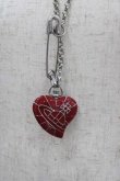 画像2: ヴィヴィアンウエストウッド 中古 / ハートウォッチネックレス  シルバーＸ赤  I-25-12-10-033-ac-HD-ZI (2)