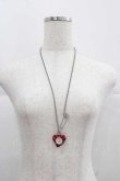 画像3: ヴィヴィアンウエストウッド 中古 / ハートウォッチネックレス  シルバーＸ赤  I-25-12-10-033-ac-HD-ZI (3)
