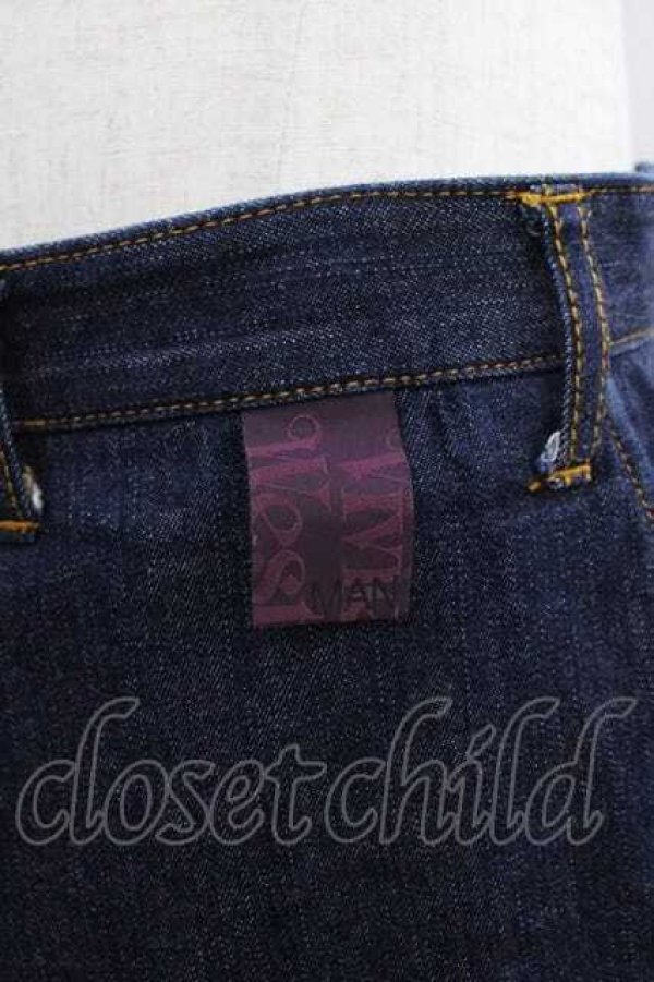 画像3: ヴィヴィアンウエストウッド MAN 中古 / ナナメラインデニムパンツ 46 青デニム  I-25-12-10-004-pa-HD-ZI (3)