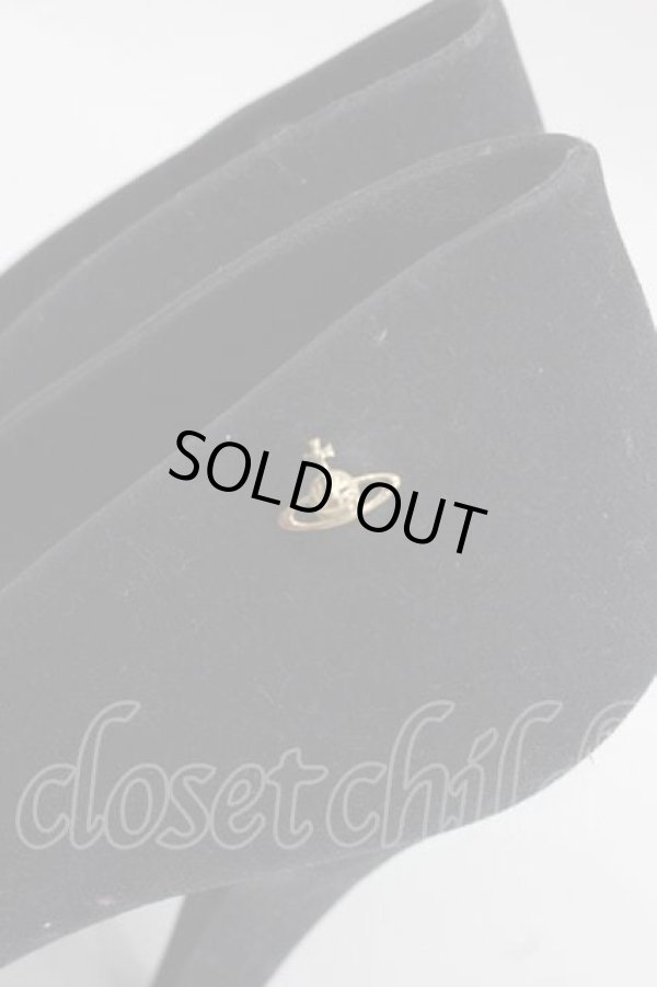 画像4: ヴィヴィアンウエストウッド×Melissa 中古 / /オーブモチーフヒールパンプス 23.5CM 黒  I-25-12-10-039-sh-HD-ZI (4)