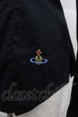 画像3: ヴィヴィアンウエストウッド 中古 / 裾カラーオーブ刺繍高襟シャツ 38 黒  I-25-12-10-005-bl-HD-ZI (3)