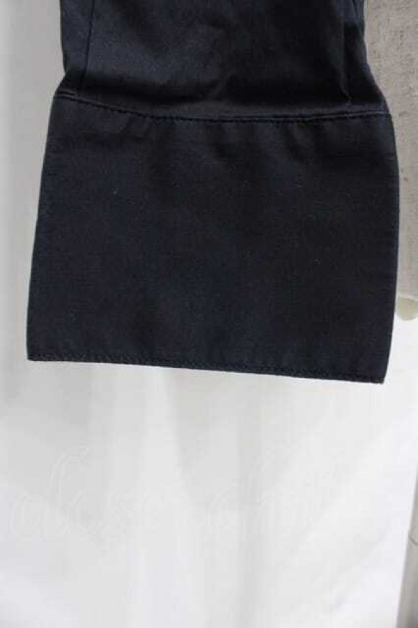 画像4: ヴィヴィアンウエストウッド 中古 / 裾カラーオーブ刺繍高襟シャツ 38 黒  I-25-12-10-005-bl-HD-ZI (4)