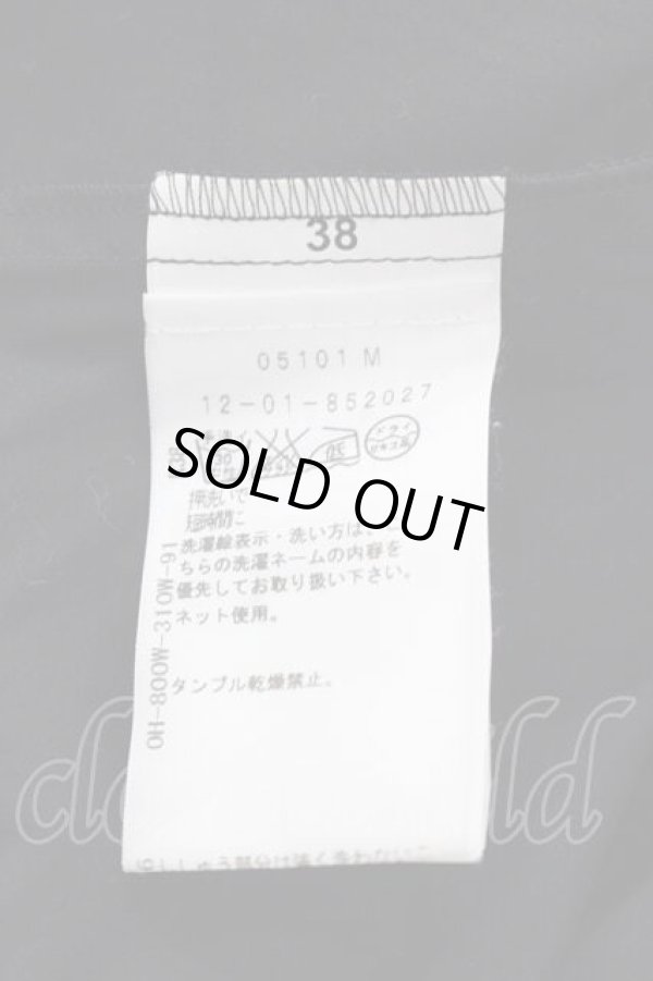 画像6: ヴィヴィアンウエストウッド 中古 / 裾カラーオーブ刺繍高襟シャツ 38 黒  I-25-12-10-005-bl-HD-ZI (6)