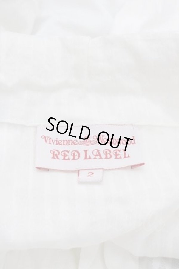 画像4: ヴィヴィアンウエストウッド 中古 / リボンタイデザインカットソー 2 白  I-25-12-10-006-to-HD-ZI (4)