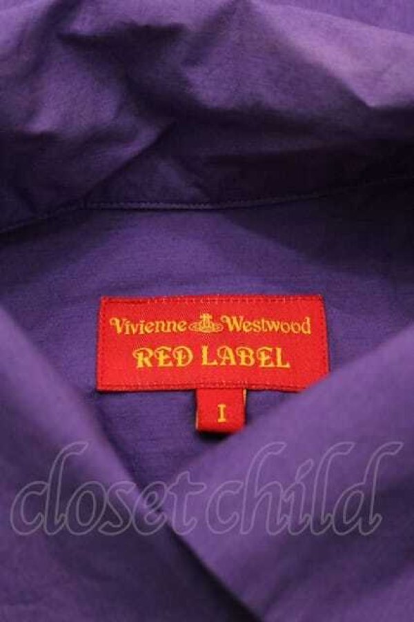 画像6: ヴィヴィアンウエストウッド 中古 / カラーオーブ刺繍シャツ I パープル  I-25-12-10-008-bl-HD-ZI (6)