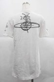 画像2: ヴィヴィアンウエストウッド 中古 / クロックptTシャツ M 白Ｘ黒  I-25-12-10-009-ts-HD-ZI (2)