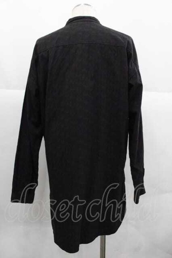 画像2: ヴィヴィアンウエストウッド MAN 中古 / ORBジャカード ビブシャツ 46 黒  I-25-12-10-002-bl-HD-ZI (2)