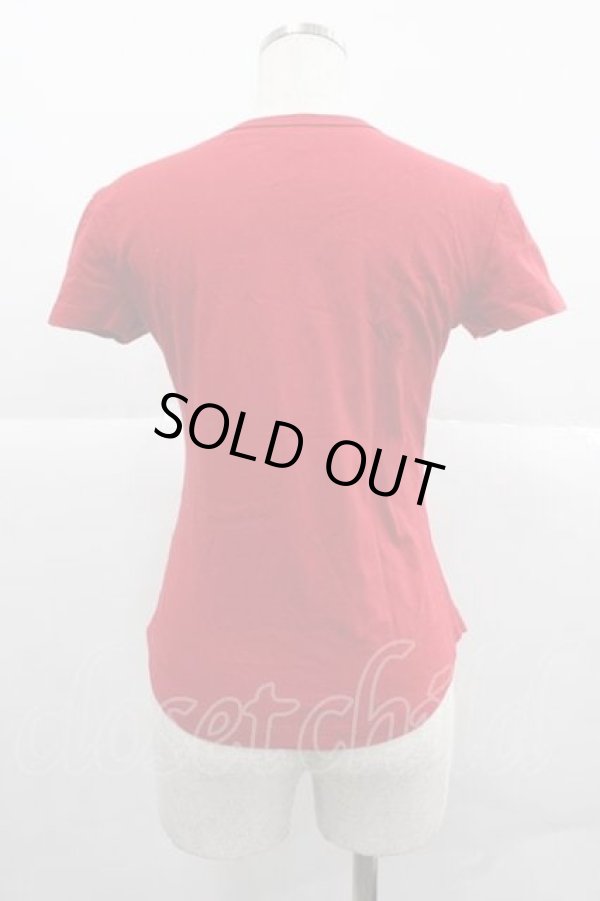 画像2: ヴィヴィアンウエストウッド 中古 / カラーオーブ刺繍半袖トップス S 赤  I-25-12-10-012-to-HD-ZI (2)