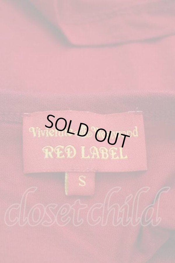 画像4: ヴィヴィアンウエストウッド 中古 / カラーオーブ刺繍半袖トップス S 赤  I-25-12-10-012-to-HD-ZI (4)