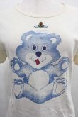 画像3: ヴィヴィアンウエストウッド 中古 / TS/テディベアTシャツ S アイボリーＸアオ  I-25-12-10-013-ts-HD-ZI (3)