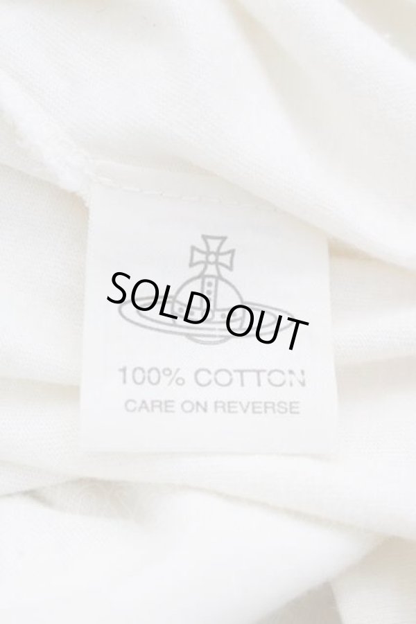 画像6: ヴィヴィアンウエストウッド 中古 / TS/テディベアTシャツ S アイボリーＸアオ  I-25-12-10-013-ts-HD-ZI (6)