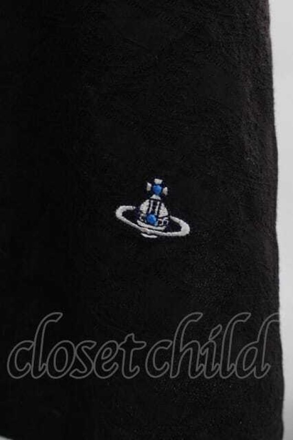 画像3: ヴィヴィアンウエストウッド MAN 中古 / ORBジャカード ビブシャツ 46 黒  I-25-12-10-002-bl-HD-ZI (3)