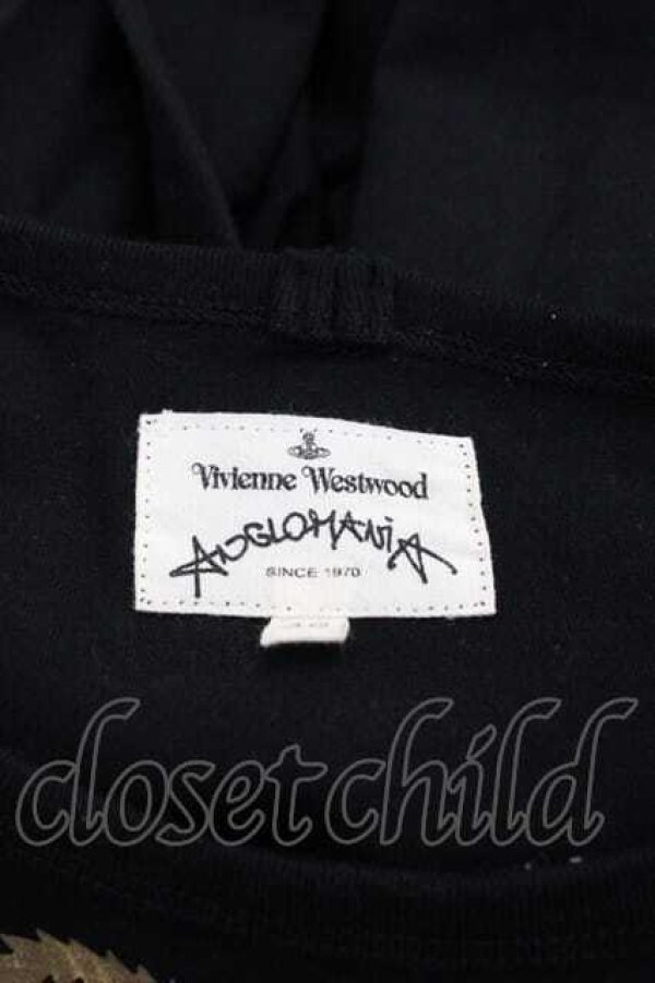 画像3: ANGLOMANIA 中古 / ロゴフレームptカットソー 36 黒  I-25-12-10-014-to-HD-ZI (3)