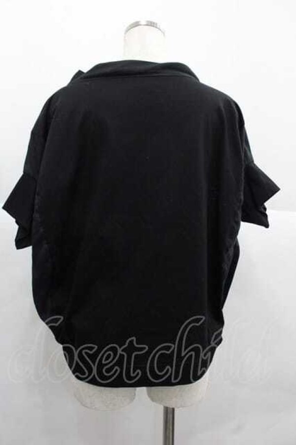 画像2: ヴィヴィアンウエストウッド 中古 / 単色オーブ刺繍スクエアカットソー 2 ブラック  I-25-12-10-015-to-HD-ZI (2)