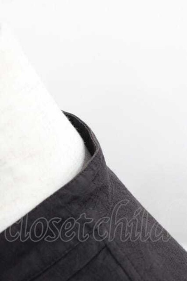 画像4: ヴィヴィアンウエストウッド MAN 中古 / ORBジャカード ビブシャツ 46 黒  I-25-12-10-002-bl-HD-ZI (4)