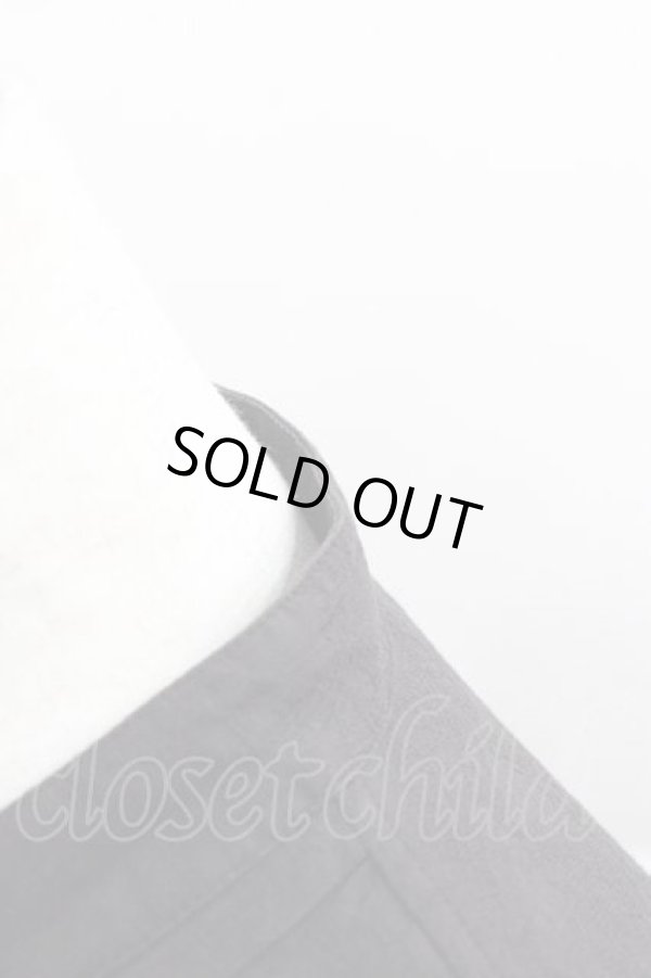 画像4: ヴィヴィアンウエストウッド MAN 中古 / ORBジャカード ビブシャツ 46 黒  I-25-12-10-002-bl-HD-ZI (4)