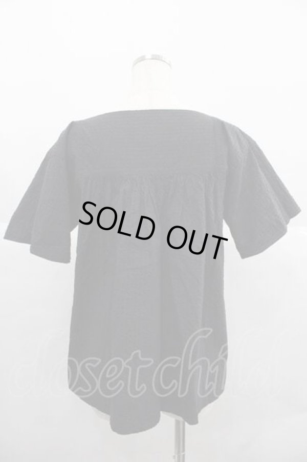 画像2: ヴィヴィアンウエストウッド 中古 / ストライプ風半袖トップス 2 黒  I-25-12-10-018-to-HD-ZI (2)