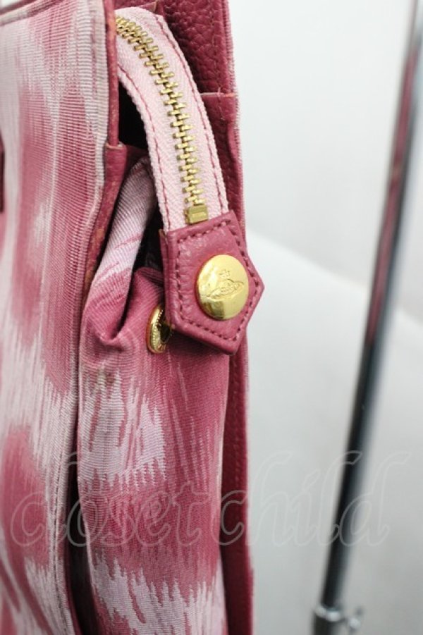 画像8: 【Vintage放出】ヴィヴィアンウエストウッド 中古 / レオパードプレーンバッグ  ピンク  I-25-12-20-001-ba-HD-ZI (8)