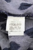画像4: ANGLOMANIA 中古 / レオパード風半袖ブラウス 42 紺  I-25-12-24-002-bl-HD-ZI (4)