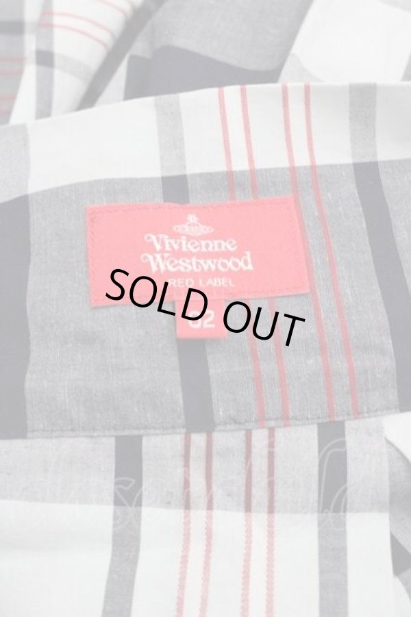 画像3: ヴィヴィアンウエストウッド 中古 / チェックロングスカート 02 サックス  I-25-12-24-027-sk-HD-ZI (3)