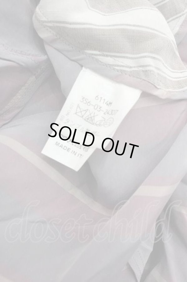 画像4: ヴィヴィアンウエストウッド 中古 / ストライプ切リ替エロングスカート UK8 ゴールド  I-25-12-24-028-sk-HD-ZI (4)