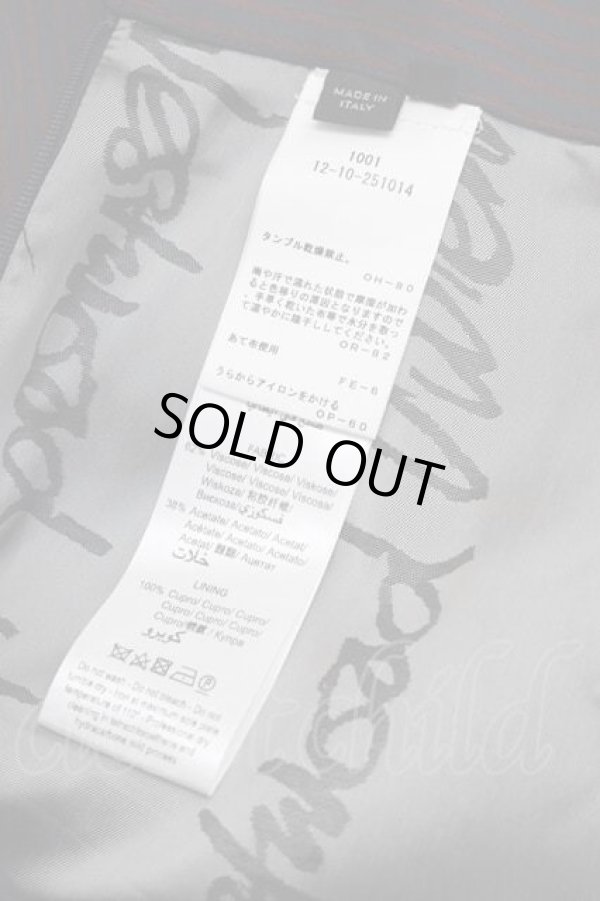 画像4: ヴィヴィアンウエストウッド 中古 / ストライプ変形タイトスカート 40 ボルドー  I-25-12-24-030-sk-HD-ZI (4)