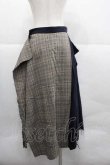 画像2: ヴィヴィアンウエストウッド 中古 / チェック切リ替エロングスカート M 紺  I-25-12-24-031-sk-HD-ZI (2)