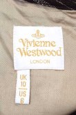 画像3: ヴィヴィアンウエストウッド 中古 / ウエストリボンボーダー切リ替エスカート UK10 ブラウンＸ白  I-25-12-24-032-sk-HD-ZI (3)
