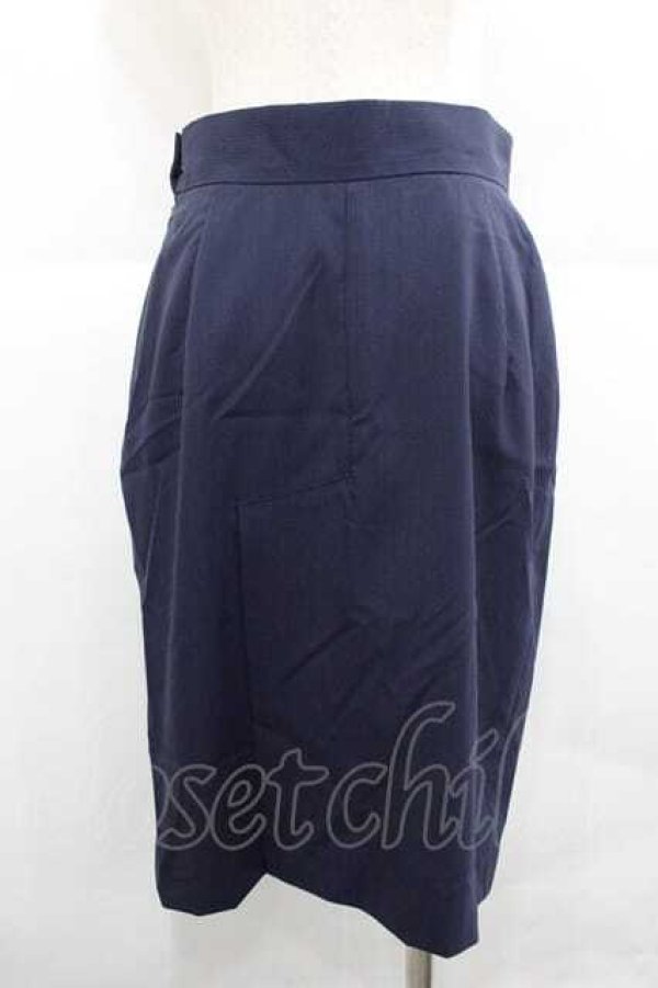 画像2: ヴィヴィアンウエストウッド 中古 / ストライプ地タイトスカート 42 紺  I-25-12-24-033-sk-HD-ZI (2)