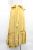 画像2: ヴィヴィアンウエストウッド 中古 / ラップロングスカート 00 イエロー  I-25-12-24-035-sk-HD-ZI (2)