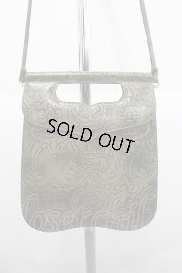 画像2: ヴィヴィアンウエストウッド 中古 / 総柄型押シショルダー  カーキ  I-25-12-24-039-ba-HD-ZI (2)