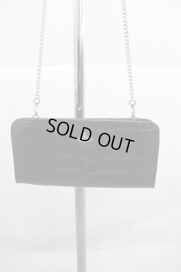 画像2: ヴィヴィアンウエストウッド 中古 / チェーンショルダーバッグ  黒  I-25-12-24-040-ba-HD-ZI (2)