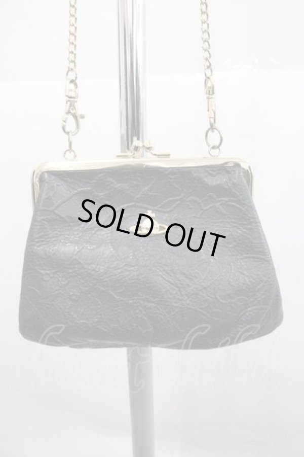 画像2: ヴィヴィアンウエストウッド 中古 / オーブチェーンポシェット  黒Ｘゴールド  I-25-12-24-041-ba-HD-ZI (2)