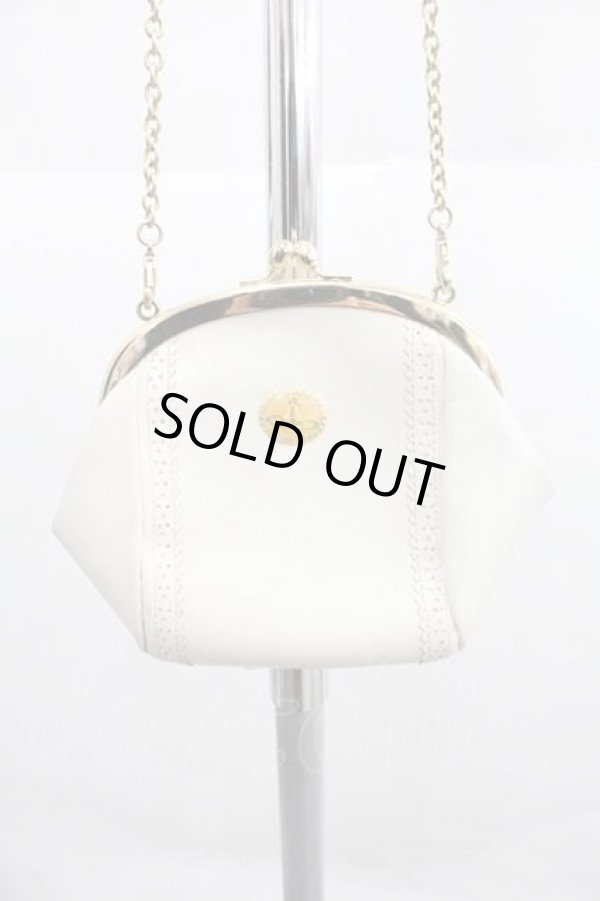 画像2: ヴィヴィアンウエストウッド 中古 / エナメルオーブガマ口ポーチ  白  I-25-12-24-043-gd-HD-ZI (2)