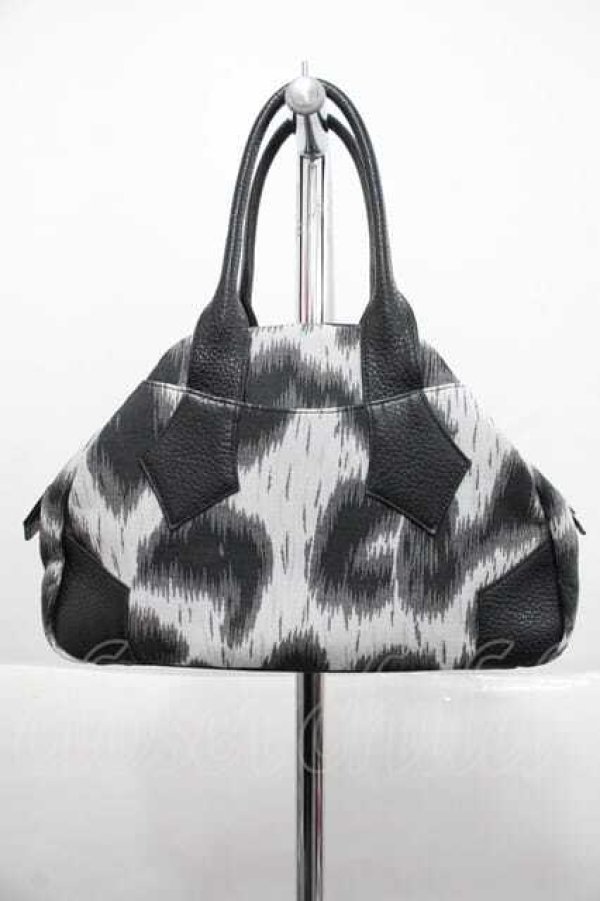 画像2: ヴィヴィアンウエストウッド 中古 / レオパードヤスミンバッグ  黒  I-25-12-24-044-ba-HD-ZI (2)