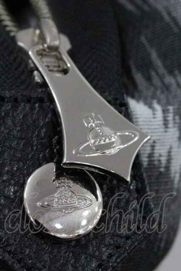 画像4: ヴィヴィアンウエストウッド 中古 / レオパードヤスミンバッグ  黒  I-25-12-24-044-ba-HD-ZI (4)