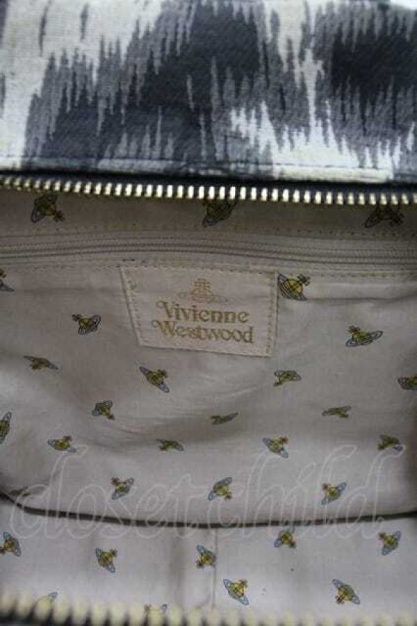 画像3: ヴィヴィアンウエストウッド 中古 / レオパードヤスミンバッグ  黒  I-25-12-24-045-ba-HD-ZI (3)