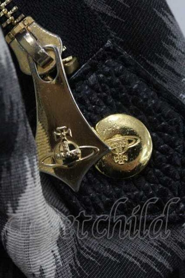 画像4: ヴィヴィアンウエストウッド 中古 / レオパードヤスミンバッグ  黒  I-25-12-24-045-ba-HD-ZI (4)