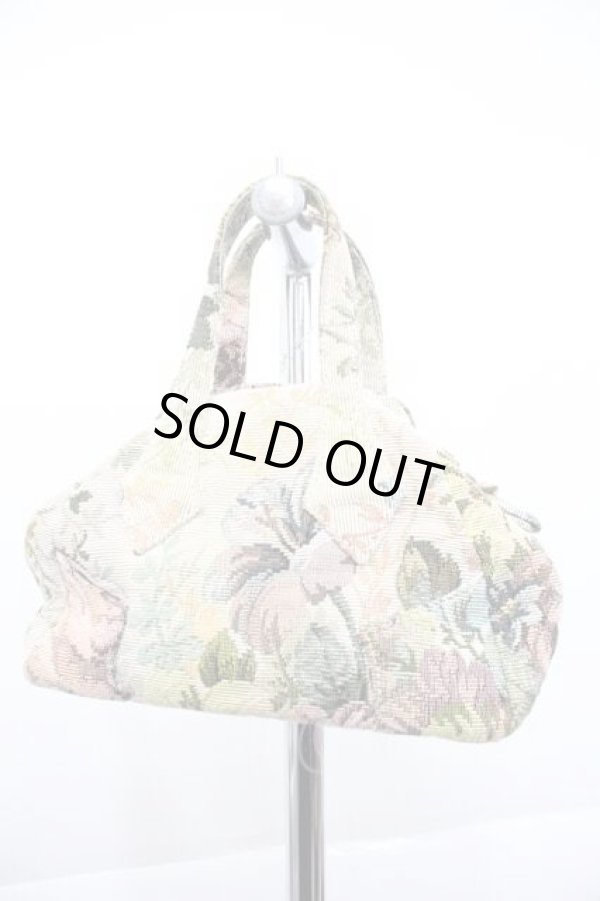 画像2: ヴィヴィアンウエストウッド 中古 / ゴブランローズミニヤスミンバッグ  ベージュ  I-25-12-24-047-ba-HD-ZI (2)