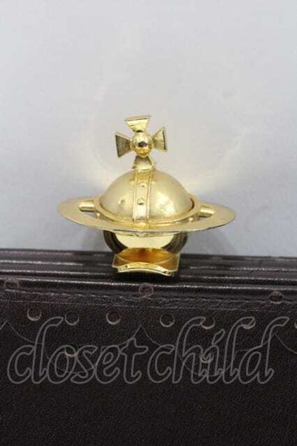 画像4: ヴィヴィアンウエストウッド 中古 / オーブガマ口バッグ  ブラウン  I-25-12-24-048-ba-HD-ZI (4)