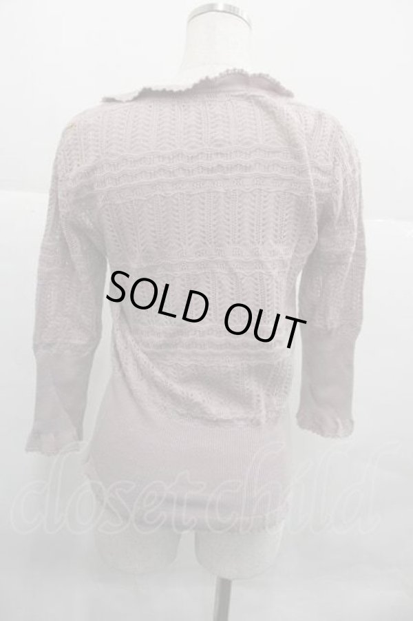 画像4: ヴィヴィアンウエストウッド 中古 / 透カシニットカーディガン  ピンク  I-25-12-24-005-to-HD-ZI (4)